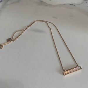 Kendra Scott Leanor Rose Gold Necklace Iridescent
